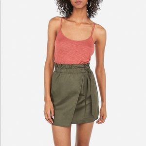 Express Extreme High Waisted Wrap Mini Skirt